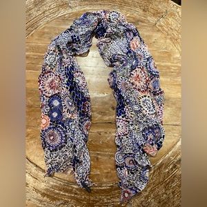 The Limited Sheer Batik Print Scarf